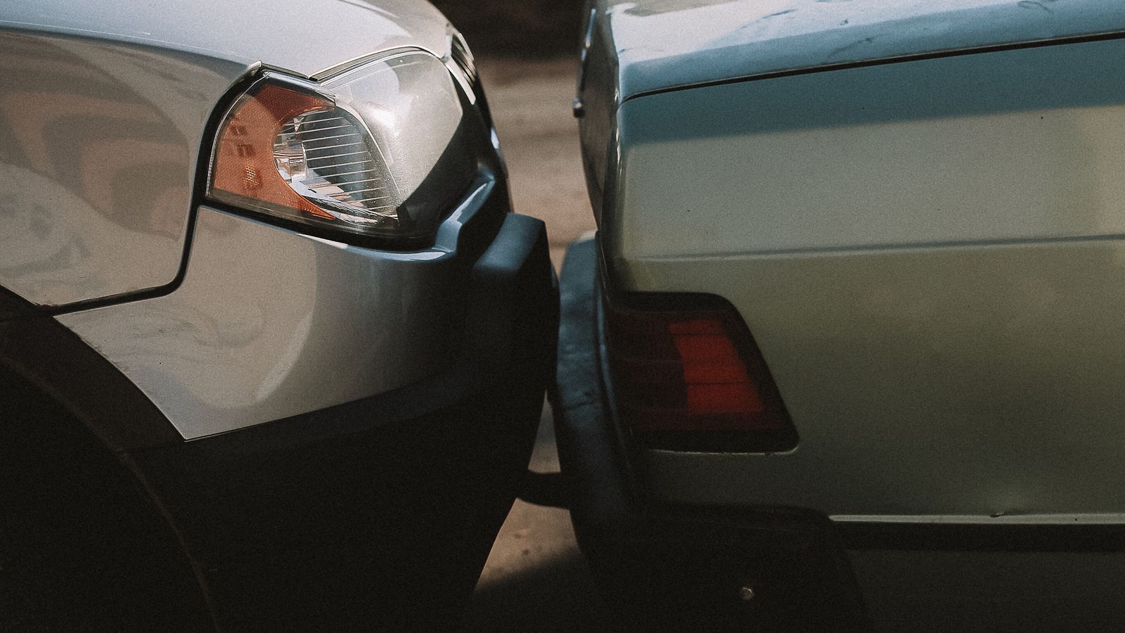 Insurance accident repair in progress